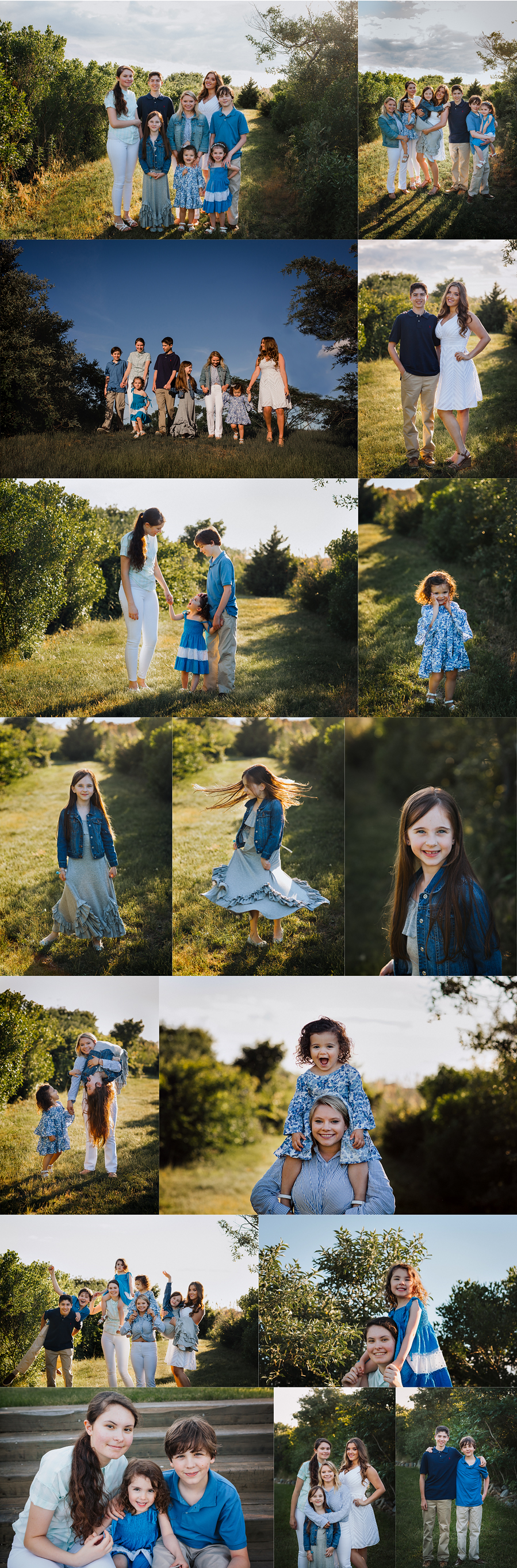 Photographs of Cousins from Long Island outdoors in a beautiful preserve.