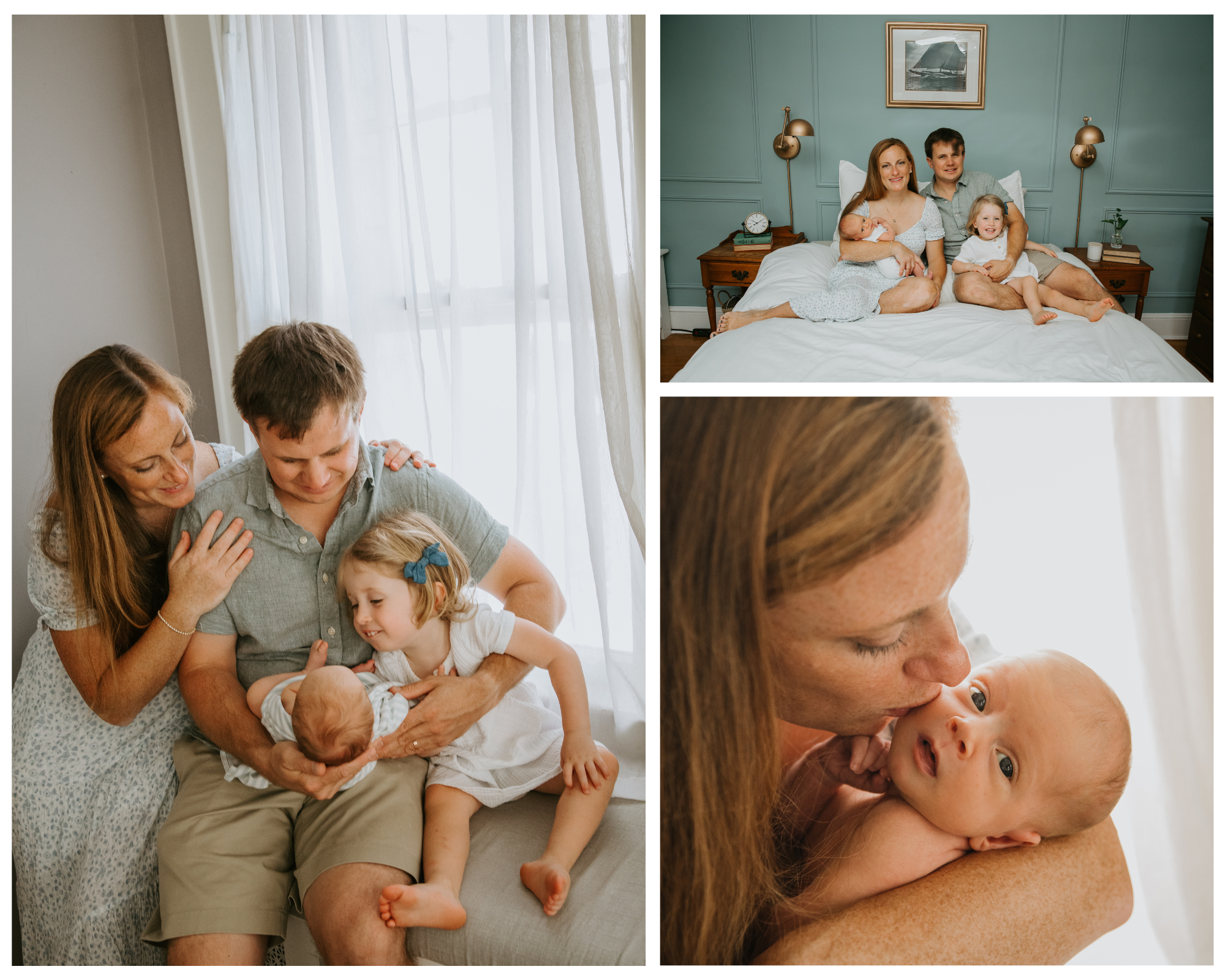 lifestyle family newborn session in home on long island ny